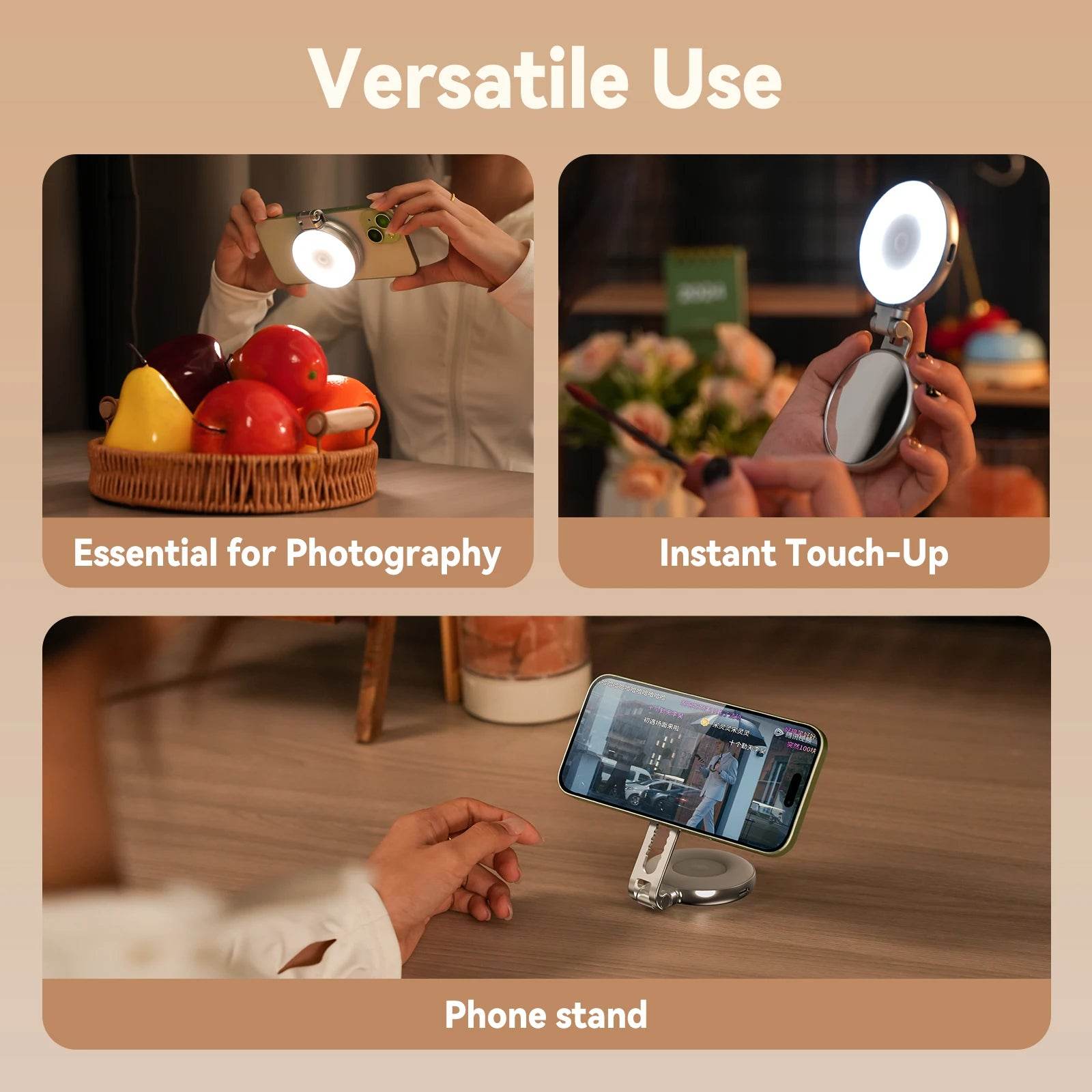 TELESIN - Magnetic Selfie Ring Light - UrbanSafa