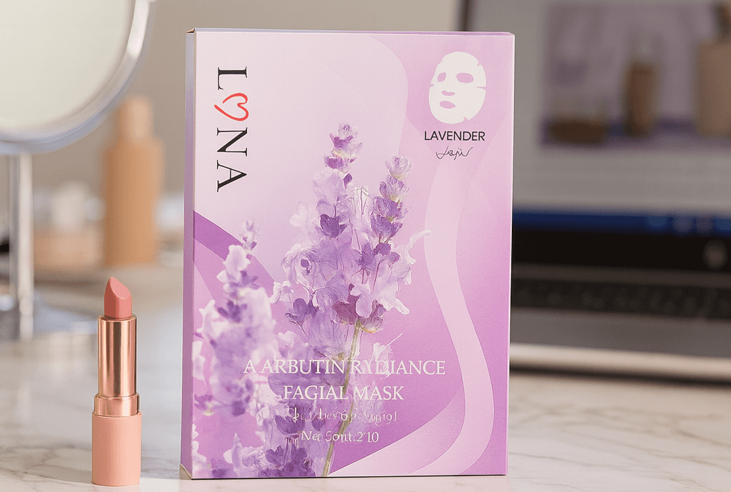 🌿 LONA A-Arbutin Radiance Facial Mask – 30ml x 10 Sheets - UrbanSafa