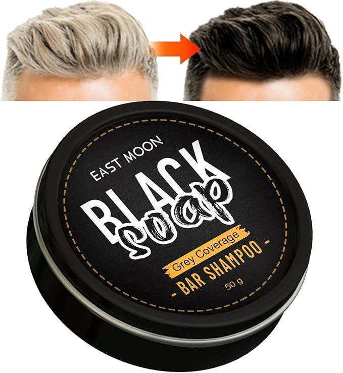 EAST MOON - Black Soap Bar Shampoo - UrbanSafa