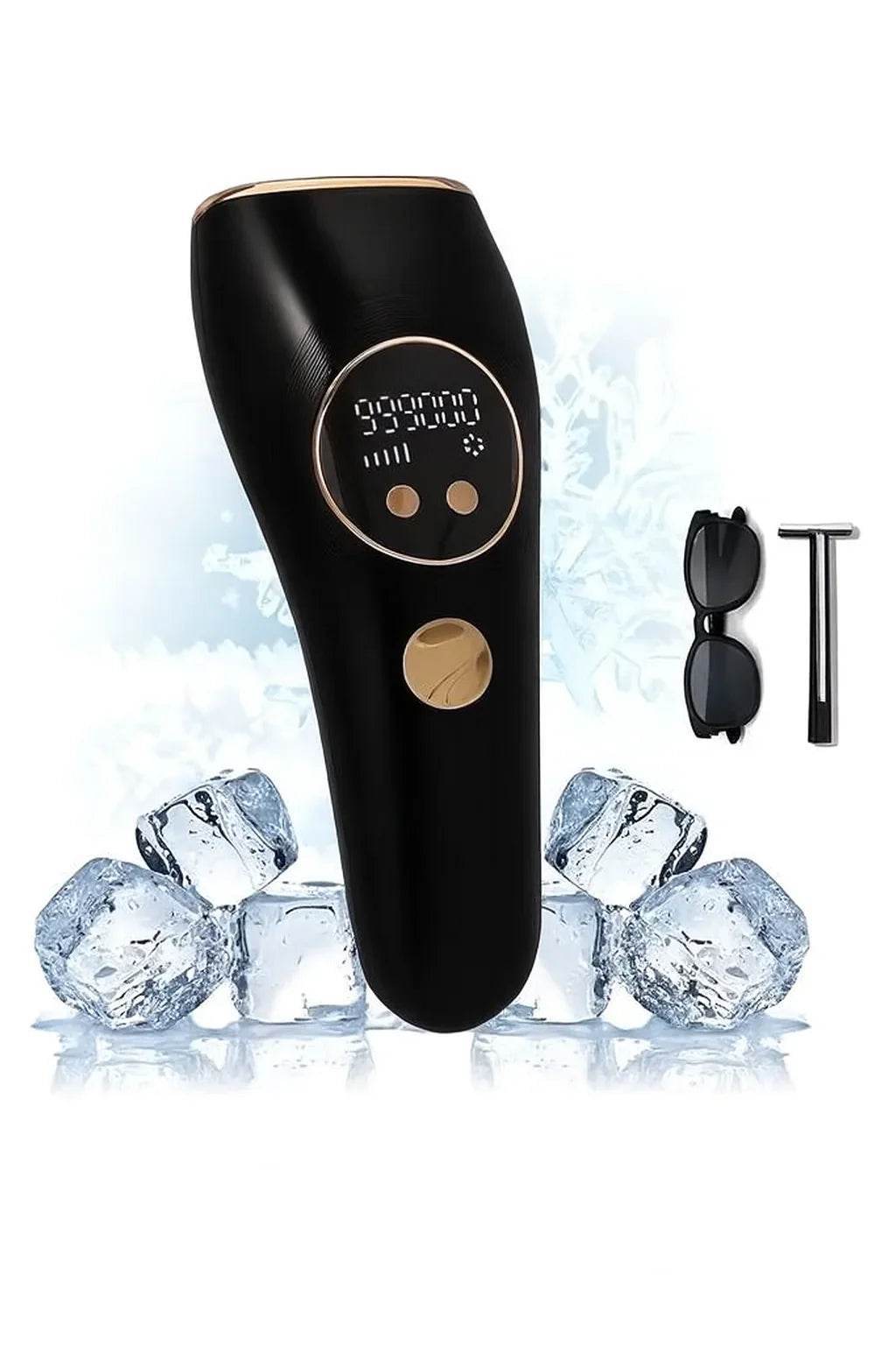 Ice Cold IPL Hair Removal Device – 990,000 Flashes | 5 Levels | Automatic & Manual Mode - UrbanSafa